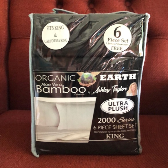 Bamboo Sheets 6 piece set King/Cal Black - Picture 2 of 6